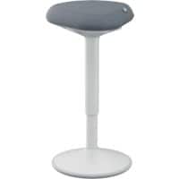 Tabouret debout Leitz Ergo 6545 avec assise confortable at réglable 57 - 82 cm jusqu'à 110 kg gris clair
