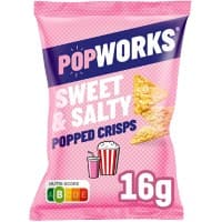 Chips POPWORKS Sweet & Salty 12 unités de 16 g