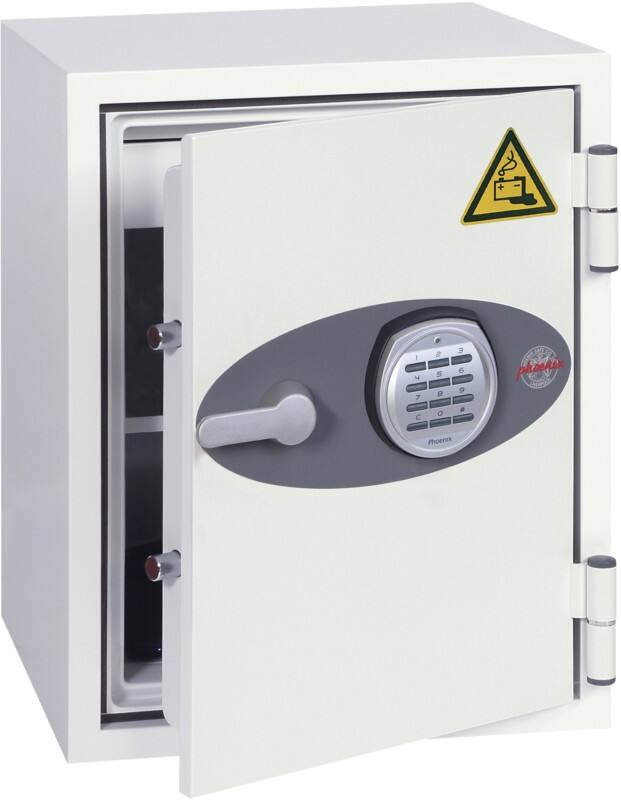 Coffre-fort Phoenix Battery Fighter Serrure électronique 63 L BS0441E Blanc