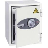 Coffre-fort Phoenix Battery Fighter Serrure électronique 63 L BS0441E Blanc