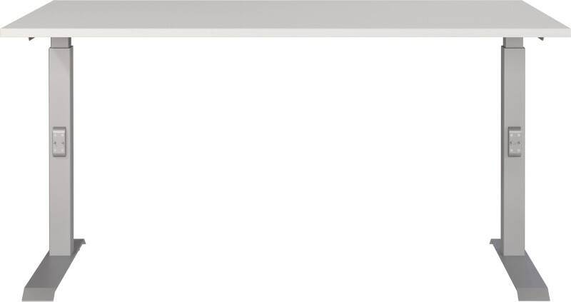 Bureau GERMANIA AGENDA Hauteur ajustable Gris clair 1400 (l) x 800 (p) x 910 (h) mm