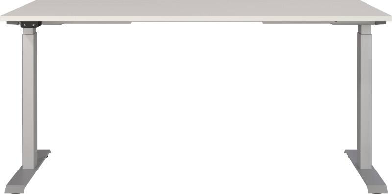 Bureau GERMANIA AGENDA Hauteur ajustable électriquement Gris clair 1600 (l) x 800 (p) x 1200 (h) mm