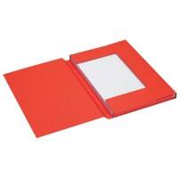 Djois dossiermap Secolor folio rood karton 3 kleppen 35,5 x 24 cm