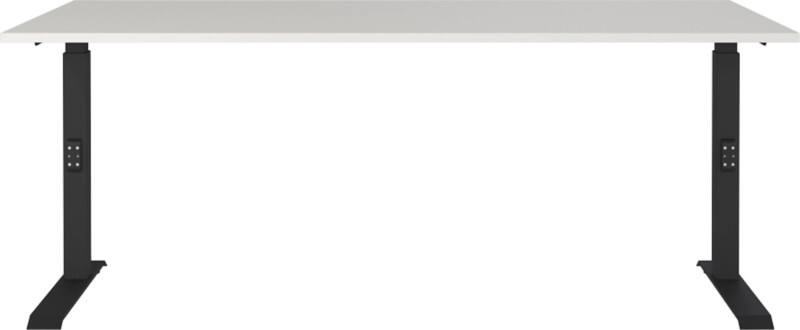 Bureau GERMANIA AGENDA Hauteur ajustable Gris clair 1800 (l) x 800 (p) x 910 (h) mm