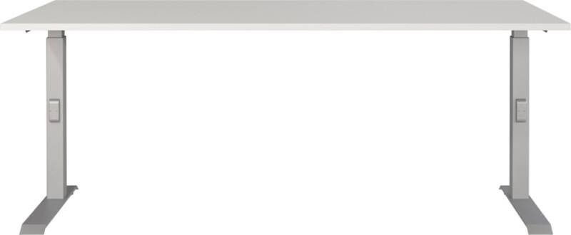 Bureau GERMANIA AGENDA Hauteur ajustable Gris clair 1800 (l) x 800 (p) x 910 (h) mm