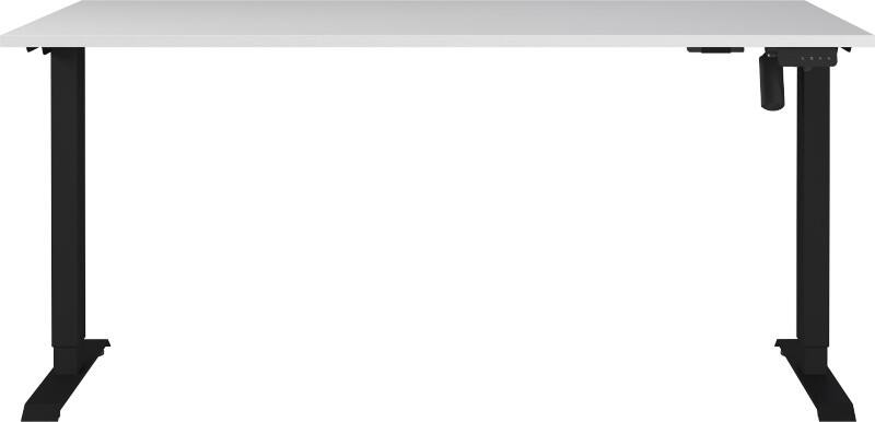 Bureau GERMANIA PROFI 2.0 Hauteur ajustable électriquement Gris clair 1600 (l) x 800 (p) x 1180 (h) mm