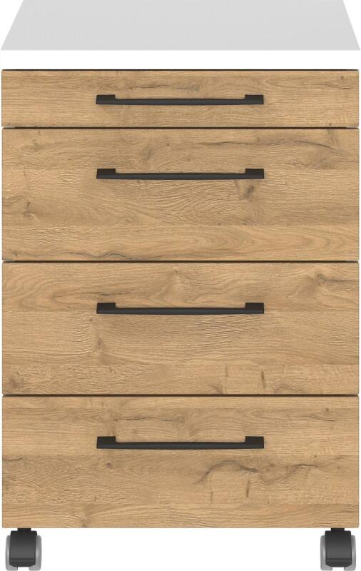 Caisson mobile GERMANIA PROFI 2.0 4 Tiroirs 420 x 490 x 610 mm Chêne