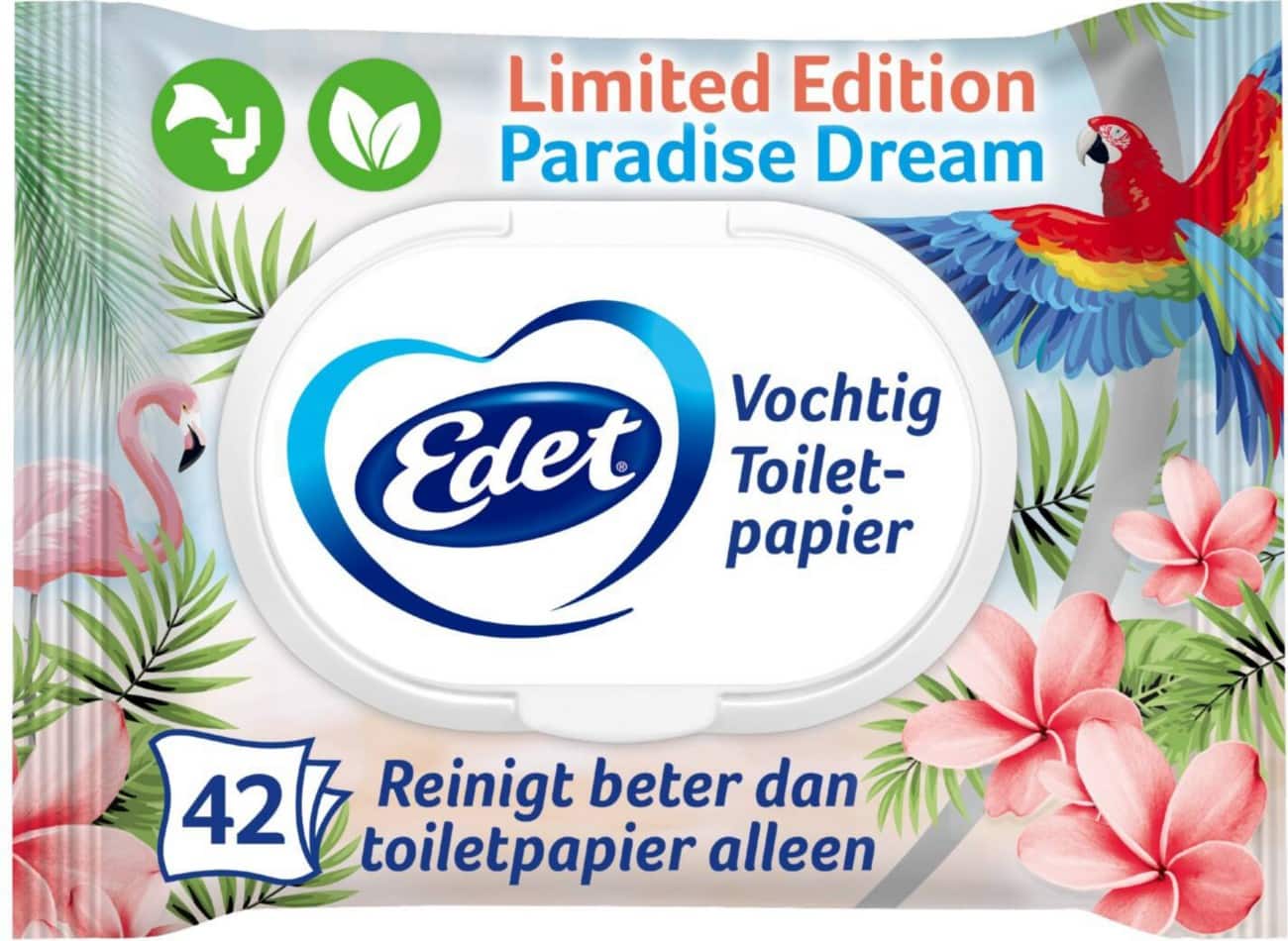 Edet Paradise Dream Vochtig toiletpapier 28879987 42 Vellen