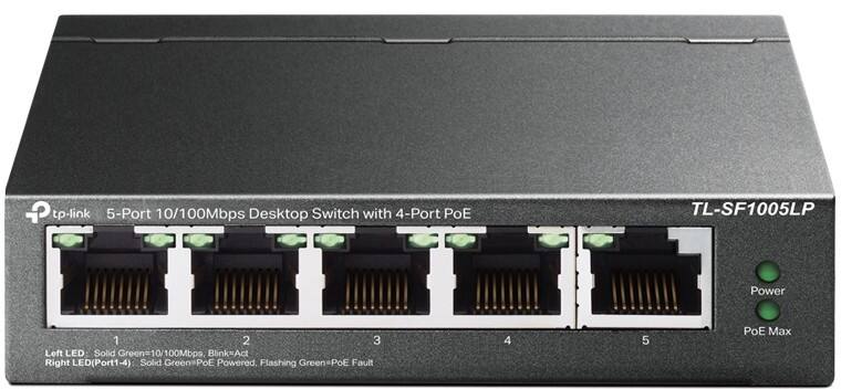 Commutateur Ethernet TP-LINK 5 ports 10/100 Mb/s avec 4 ports PoE