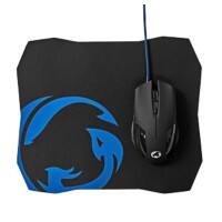 Souris et tapis de souris Nedis GMMP110BK Noir