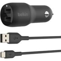 Chargeur de voiture USB Belkin Noir