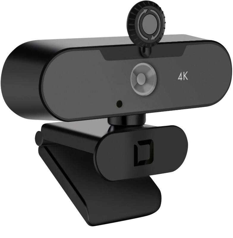 DICOTA Webcam 3840 x 2160 pixels 4K Microfoon inbegrepen Zwart