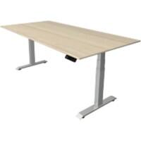 Kerkmann Elektronisch In Hoogte Verstelbaar Zit-sta-bureau Esdoorn T-poot 0 lades 0 ladeblokken 2.000 (B) x 1.000 (D) x 1.290 (H) mm Hout, Metaal