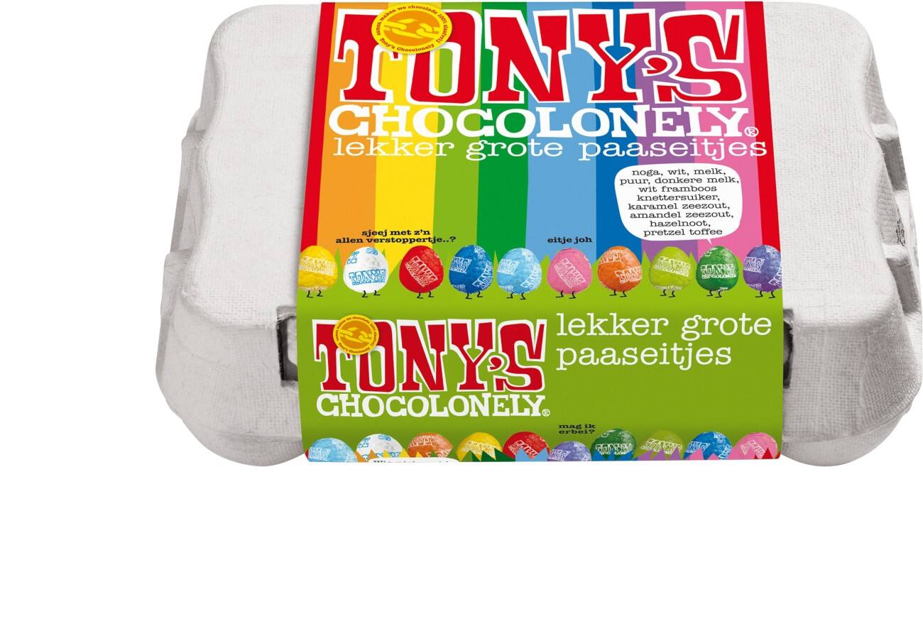 Tony’s Chocolonely Assortiment Paasei 150 g