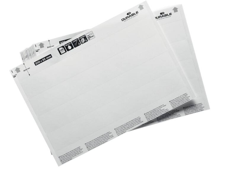 DURABLE Vellen met invoegstroken 804102 20 (B) x 2,7 (H) cm 80 Stuks