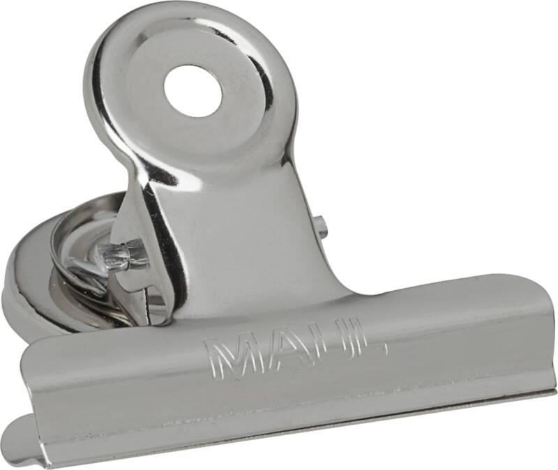Maul Papierklemmen Metaal 15 mm Zilver Magnetisch 2 Stuks