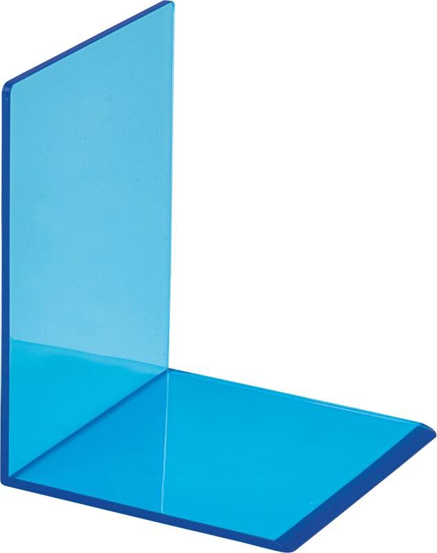 Maul Boekensteunen Acryl Blauw 10 x 10 x 13 cm 2 Stuks