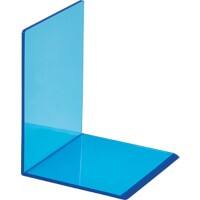 Maul Boekensteunen Acryl Blauw 10 x 10 x 13 cm 2 Stuks