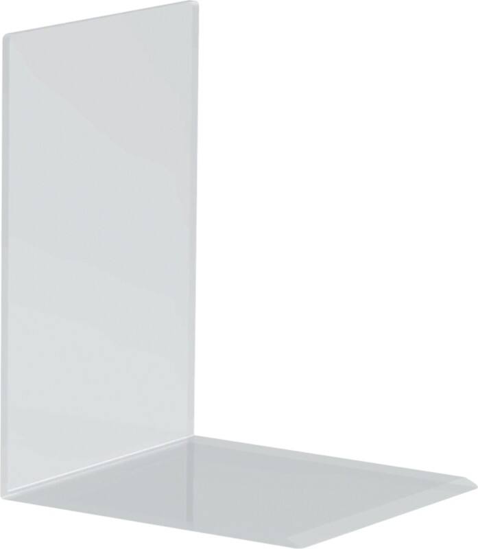 Maul Boekensteunen Acryl Transparant 15 x 16 x 21 cm 2 Stuks