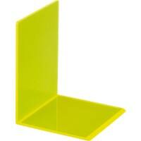 Maul Boekensteunen Acryl Geel 10 x 10 x 13 cm 2 Stuks