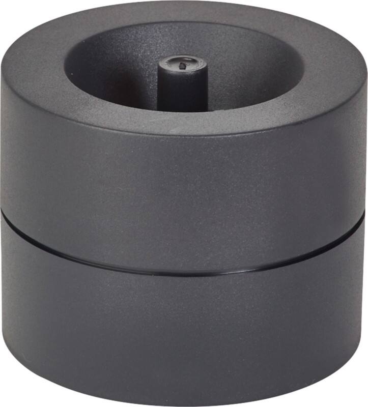 Maul greener@work Papercliphouder met centrale magneet Kunststof 60 mm Zwart Rond