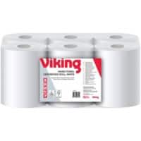 Viking Handdoekrol Wit 2-laags 125 m J621333.0 6 Rollen