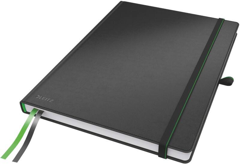 Cahier Leitz Complete A4 Quadrillé Couverture souple Noir Sans perforation