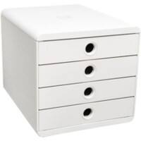 Exacompta Skandi Ladekastje Kunststof Wit 4 Lades 27,8 x 34,7 x 26,7 cm