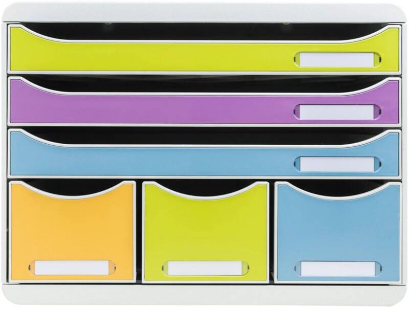 Module à tiroirs Exacompta Pop'N Co Plastique Assortiment 6 tiroirs 35,5 x 27 x 27,1 cm A4+