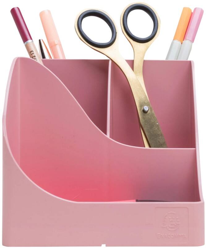 Porte-stylos Exacompta AutentiK 5 compartiments Plastique Rose