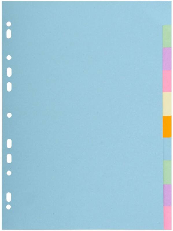 Exacompta Forever Blanco tabbladen Kleurenassortiment 10 tabs 170 g/m² Karton 2610E