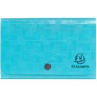 Trieur Exacompta Pop'N Co 54 x 85 mm PP (Polypropylène) Vierge Cyan 55499E