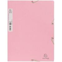 Exacompta AutentiK 3-klepsmap A4 Roze Karton 400 g/m²