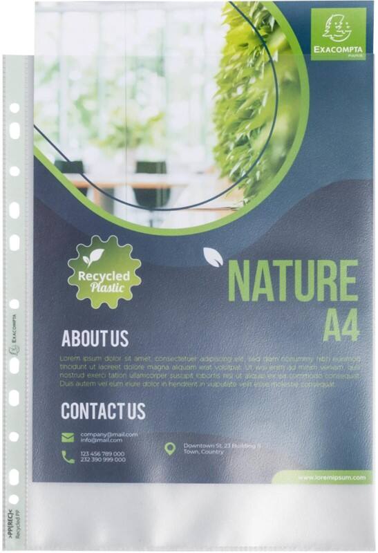 Exacompta Forever Showtassen Transparant 11 Gaten 5330E 50 Stuks