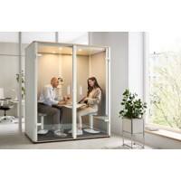 Dauphine Bosselino Duo Akoestische kantoorcabine 190 x 99 x 216H Wit