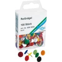 WEDO Punaises Metaal Kleurenassortiment 100 stuks