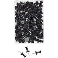 WEDO Landkaartpunaises Metaal Zwart 100 stuks