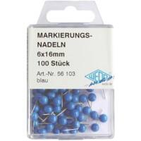WEDO Landkaartpunaises Metaal Blauw 100 stuks