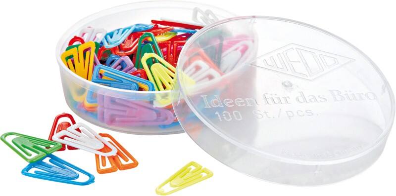 Laurier Paperclips Kunststof 25 mm Kleurenassortiment 100 stuks