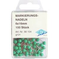 WEDO Landkaartpunaises Metaal Groen 100 stuks