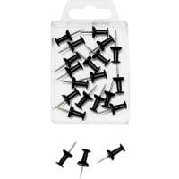 WEDO Landkaartpunaises Metaal Zwart 20 stuks