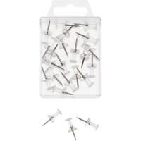 WEDO Landkaartpunaises Metaal Transparant 20 stuks