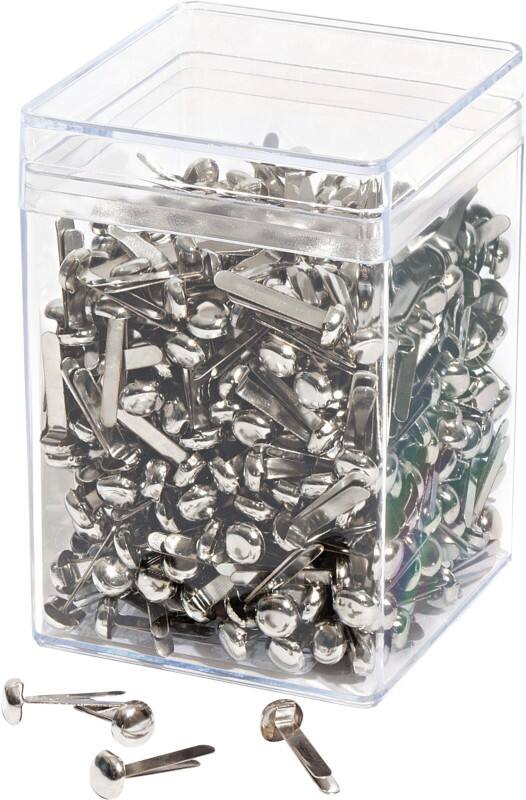 Attaches parisiennes WEDO Métal 86 mm Argenté 500 unités