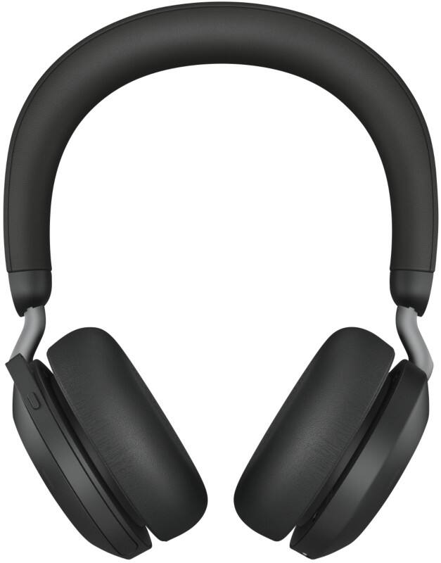 Micro casque Jabra Evolve2 75 LINK390A Avec fil / Sans fil Sur tête Avec Bluetooth Stéréo Noir