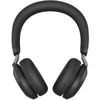Micro casque Jabra Evolve2 75 LINK390A Avec fil / Sans fil Sur tête Avec Bluetooth Stéréo Noir
