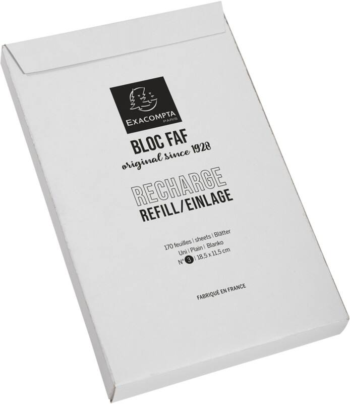 Recharge FAF Exacompta Blocs FAF No.3 Vierge Blanc 340 pages