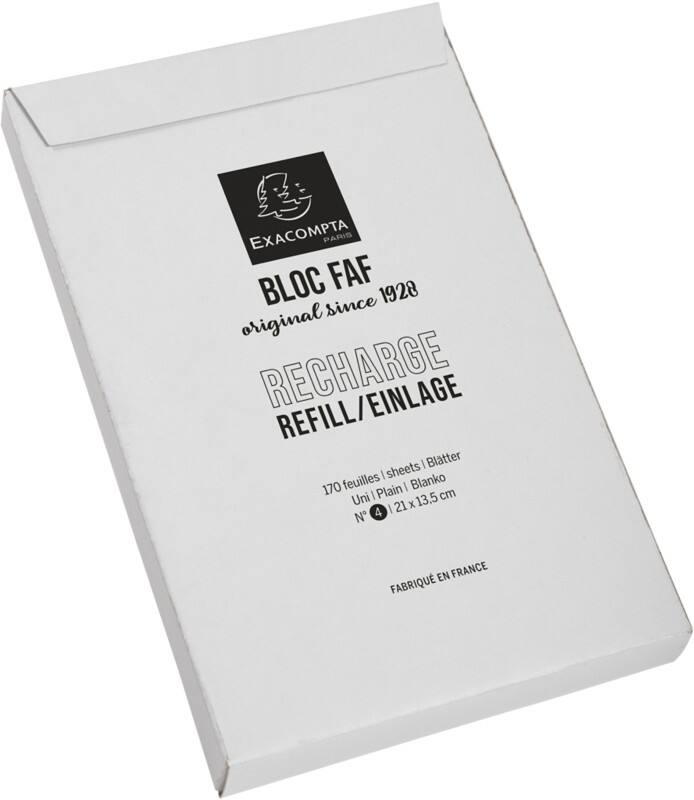 Recharge FAF Exacompta Blocs FAF No.4 Vierge Blanc 340 pages