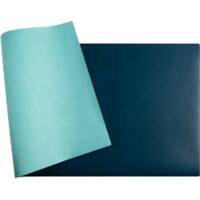 Sous-main Exacompta Home Office PU (Polyuréthane) Bleu clair, bleu foncé 35 x 60 cm
