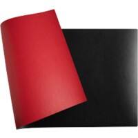 Exacompta Thuiskantoor Bureauonderlegger PU (Polyurethaan) Rood, zwart 40 x 80 cm