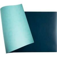 Sous-main Exacompta Home Office PU (Polyuréthane) Bleu clair, bleu foncé 40 x 80 cm